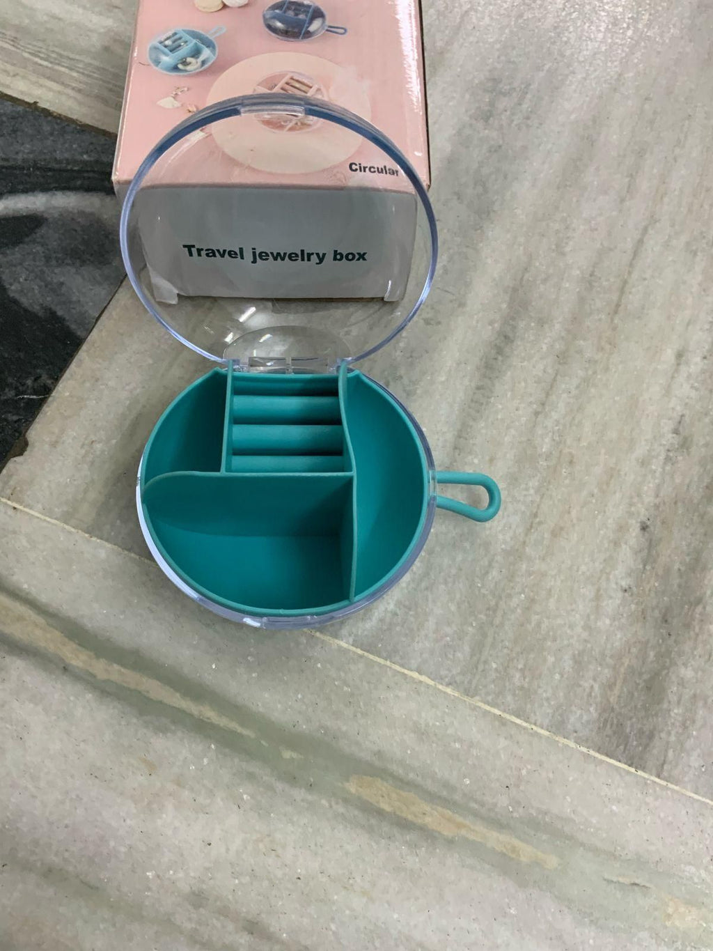 Jewelry Storage Box Organizer Small Travel Case
